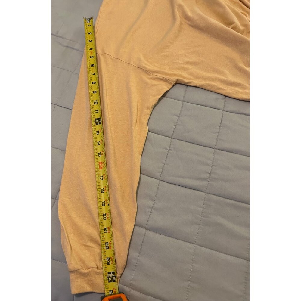 Billabong Graphic Long Sleeve Crop Top Shirt Women’s M Yellow Boho Retro 1973 Pa - Picture 5 of 9